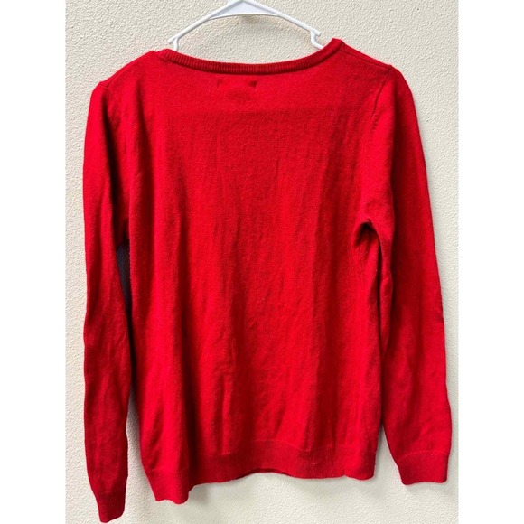 ARTISAN NY Red Reindeer Christmas Sweater Crew Neck Long Sleeve Knit M - Picture 2 of 7